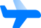 Blue Gradient Icon Plane